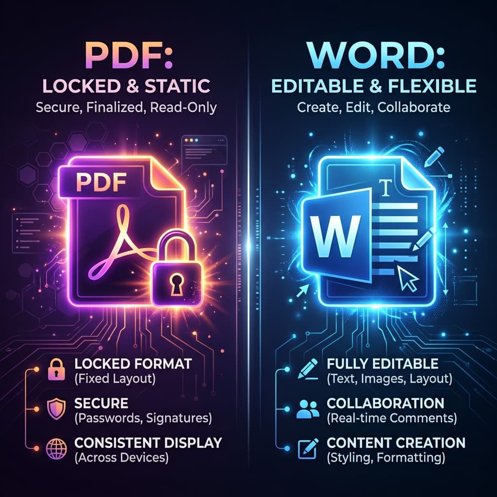 PDF vs Word: Which Format Should You Use? (2026 Guide)